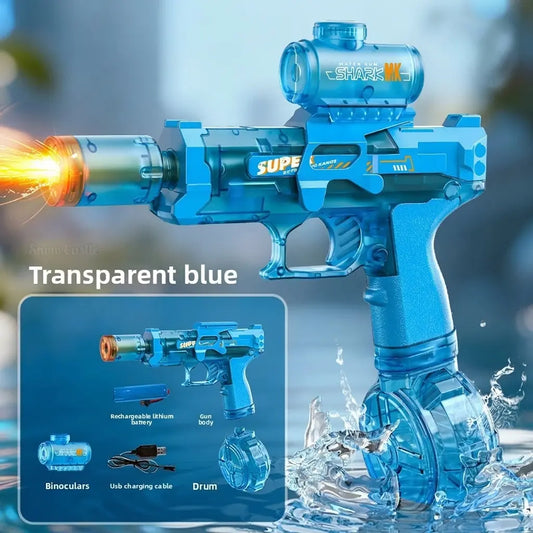 High-Powered Electric Water Blaster for Kids - 32FT Range, Rechargeable Summer Pool Toy for Boys and Girls