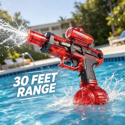 High-Powered Electric Water Blaster for Kids - 32FT Range, Rechargeable Summer Pool Toy for Boys and Girls