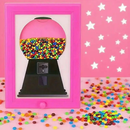 Wall-Mounted Photo Frame Candy Dispenser - Dual-Function Snack & Treat Storage Display for Home Décor, Pet Treats & Gifts