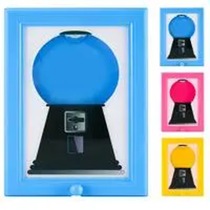 Wall-Mounted Photo Frame Candy Dispenser - Dual-Function Snack & Treat Storage Display for Home Décor, Pet Treats & Gifts