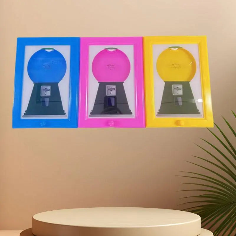 Wall-Mounted Photo Frame Candy Dispenser - Dual-Function Snack & Treat Storage Display for Home Décor, Pet Treats & Gifts
